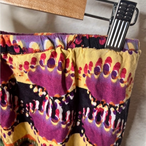 Angie strapless colorful patterned romper with pockets / L / Excellent condition - Picture 14 of 15